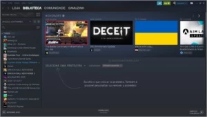 conta steam com vários jogos e wallpaper engine