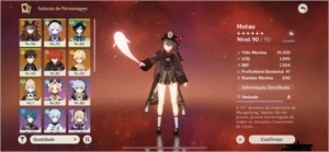 AR 53 + Zhong, Venti, Hu Tao, Qiqi, Jean, Diluc + 2 Armas 5* - Genshin Impact