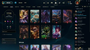 Conta Lol Gold4 Com 124 Skins - League of Legends