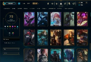 Esmeralda 4 com 130 Champs e 72 Skins ( SUP / ADC ) - League of Legends LOL