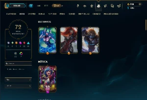 Esmeralda 4 com 130 Champs e 72 Skins ( SUP / ADC ) - League of Legends LOL