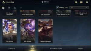[barato] conta wild rift 17 skins - League of Legends: Wild Rift LOL WR