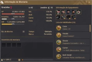 Conta Top 664GS 2 pot infinita Pégaso com 170 Speed - Black Desert