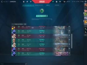 Conta Ascendente 1 - Skins, Faca, Passes, Agentes - Valorant