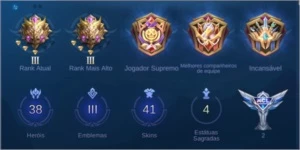 Conta Mobile Legends Mítico III