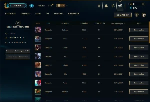 Ouro 3 com 30 Champs e 2 Skins - League of Legends LOL