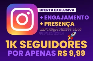 Seguidores Instagram - ALTA QUALIDADE - Redes Sociais