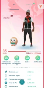 conta pokemon go - Pokémon