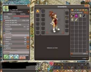 Iop 199, Enu 199, Sram 197, Feca 194 com panda 181 - Dofus
