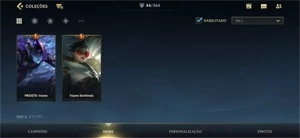 CONTA LEAGUE OF LEGENDS E WILD RIFT LOL