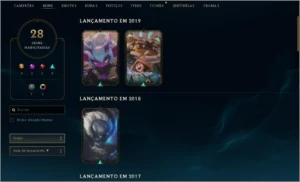 conta diamante 4 28 skins 66 campeões - League of Legends LOL