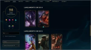conta diamante 4 28 skins 66 campeões - League of Legends LOL