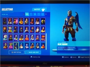 Fortnite acount with especial skins