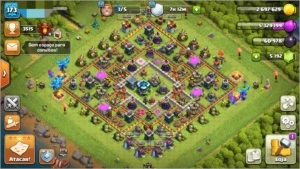 Conta Clash of Clans recém CV13/Base Construtor 9 quase full