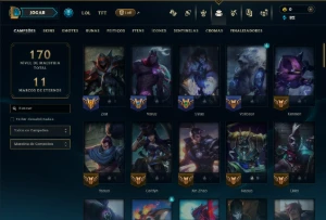 Diamante 4 com 80 Champs e 24 Skins - League of Legends LOL