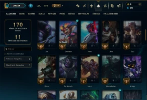 Diamante 4 com 80 Champs e 24 Skins - League of Legends LOL