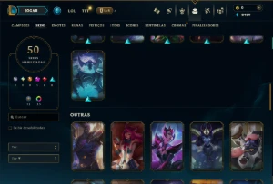 Unranked com 100 Champs e 50 Skins ( JG / ADC / MID ) - League of Legends LOL