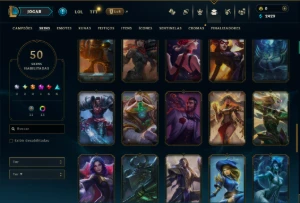 Unranked com 100 Champs e 50 Skins ( JG / ADC / MID ) - League of Legends LOL