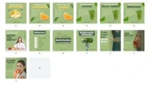 Pack Canva Nutricionista Vol 3 - 73 Artes Editáveis - Serviços Digitais