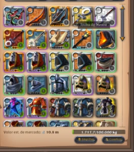 Albion conta 325M de fama com 110M ITENS + PRATA 25M PRATA - Albion Online