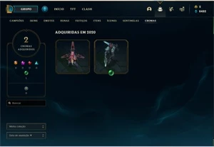 CONTA LOL 57 SKINS - League of Legends: Wild Rift LOL WR