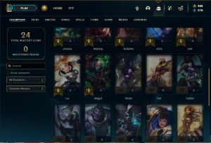 Unranked lv 27 com Kayle Juiza e Singed Pelotão Riot (raras) - League of Legends LOL