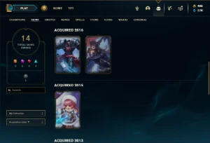 Unranked lv 27 com Kayle Juiza e Singed Pelotão Riot (raras) - League of Legends LOL