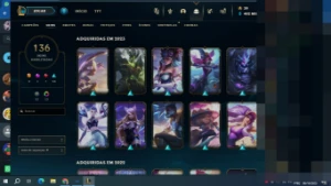 Pacote De Contas Lol - 3 Contas Com Mais De 150 Skins - League of Legends