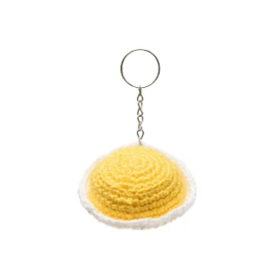 Chaveiro Quindim em amigurumi - Artesanato e Personalizados