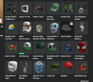 Conta Roblox 2011 com Fedora Ghost, Skull Scarf + limited 2k