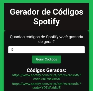 Gerador Spotify Trimensal - Softwares and Licenses