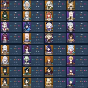 Conta Genshin - AR 60 - Quase todos os personagens - Genshin Impact