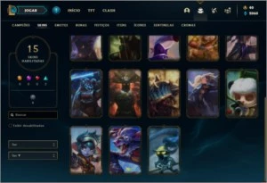Conta prata 4 com 15 skins e 47 champs (Criada em 2013) - League of Legends LOL