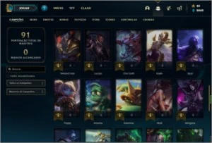 Conta prata 4 com 15 skins e 47 champs (Criada em 2013) - League of Legends LOL