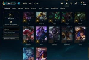 Conta prata 4 com 15 skins e 47 champs (Criada em 2013) - League of Legends LOL
