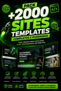 🚀 Pack +2000 Sites & Templates Completos E Poderosos