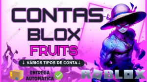 ⭐Contas Bloxfruits(Roblox)Level Máx|Kitsune |Godhuman|T-Rex