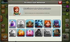 conta clash of clans, centro der vila nivel 9