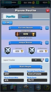Conta de Clash Royale lvl 11