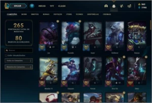 Conta prata 4 com 103 skins e 88 champs - League of Legends LOL