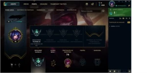 Conta plat 3 69 pdl 60% win rate clicar para mais info 30R$! - League of Legends LOL