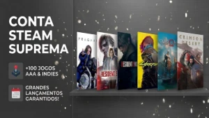 Conta Suprema 100 Jogos Aaa E Lançamentos - Steam Offline