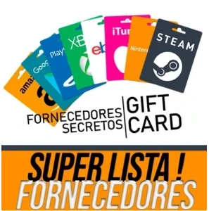 Lista Secreta Fornecedores Gift Card