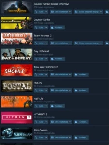 Conta Steam 16 anos Prime cs go + 47 Jogos - Counter Strike