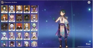 CONTA GENSHIN IMPACT AR53 8 PERSONAGENS 5*/ 7 ARMAS 5*