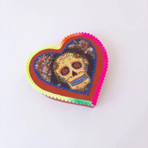 Quadro Box Caveira Mexicana 2 - Artesanato e Personalizados
