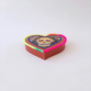 Quadro Box Caveira Mexicana 2 - Artesanato e Personalizados