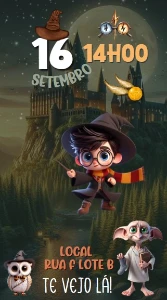 Arte editável Canva Harry Potter - Outros