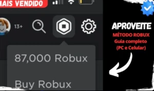 Robux Fácil (PC e Celular)- Método Rápido