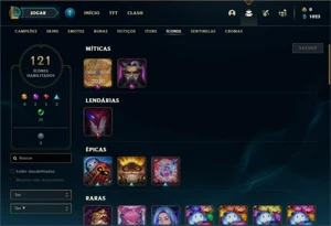 Conta Platina 3 com 72 Champs e 23 Skins - League of Legends LOL